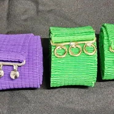 5 Women's Country Western Stretch Belts - Colorful, Brights, Large & XL, Green, Pink, Purple