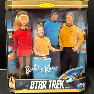 1996 Star Trek Barbie & Ken Gift Set - 30th Anniversary Collector Edition NIB