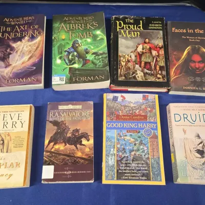 Fantasy & Thriller Books - R.A. Salvatore, Steve Berry, Morgan Llywelyn, M.L. Forman