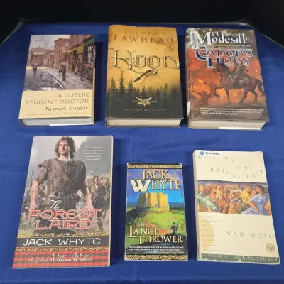 Hardback, Paperback Fiction Books - Jack Whyte, Stephen R. Lawhead, Patrick Taylor