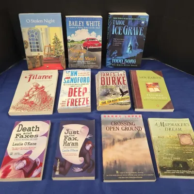 Fiction Books - James Lee Burke, Leslie O'Kane, Bailey White, Todd Borg, John Sanford