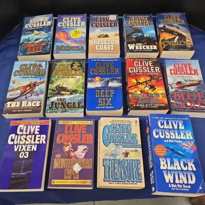 Clive Cussler Collection! Cyclops, Black Wind, The Jungle, The Race, Medusa, Dirk Pitt