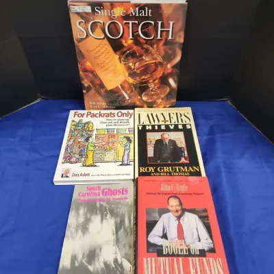 Life Advice & Knowledge Books - 5 Total  Hard & Paperback, Scotch, Organizing Help, Mutual Funds