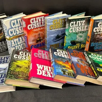 12 Vintage Clive Cussler Novels - Books, Oregon Files, Dirk Pitt, Fargo Adventure, Kurt Austin, Numa