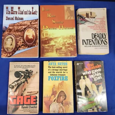 Vintage Western Adventure Paperbacks - Foxfire, Deadly Intentions, Gage, Daniel Holmes