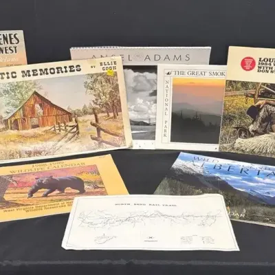 Vintage Western & National Park - 1994 Louis L'Amour Calendar, Ansel Adams Prints