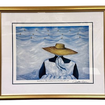 Sale Photo Thumbnail #128: JONATHAN GREEN SEA OF SHEETS SIGNED PRINT