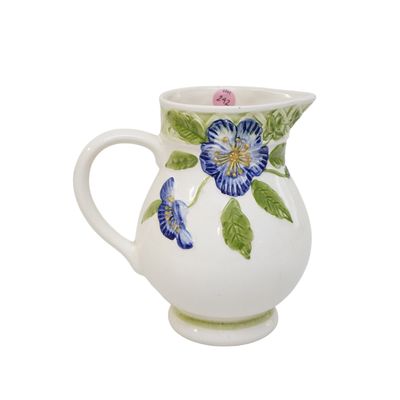 Sale Photo Thumbnail #237: MAJOLICA STYLE CERAMIC PITCHER BY JAY WILLFRED FOR ANDREA BY SADEK