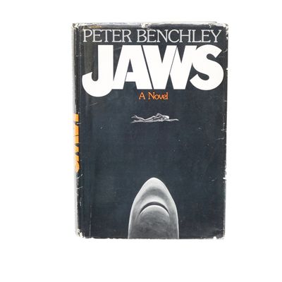 Sale Photo Thumbnail #104: SIGNED PETER BENCHLEY JAWS BOOK 1974
