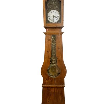 Sale Photo Thumbnail #119: ANTIQUE FRENCH PROVINCIAL TALL CASE COMTOISE CLOCK