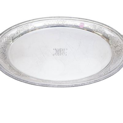 GORHAM ART NOUVEAU STERLING SILVER ANTIQUE TRAY