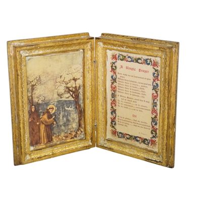 Sale Photo Thumbnail #288: VINTAGE ITALIAN FLORENTINE GOLD GILT PRAYER BOX