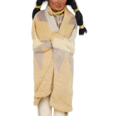 Sale Photo Thumbnail #285: LARGE VINTAGE "BULLY GOOD" SKOOKUM DOLL