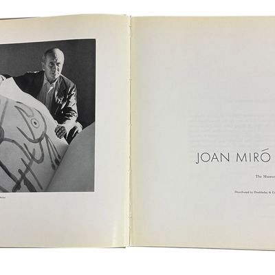 MID CENTURY SIGNED JOAN MIRO 1959 BOOK MOMA