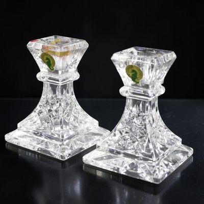 Sale Photo Thumbnail #212: PAIR OF WATERFORD LISMORE CANDLESTICKS IN ORIGINAL PACKAGING