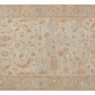 Sale Photo Thumbnail #124: LARGE HAND KNOTTED ANGORA TURKISH OUSHAK RUG 12 FT