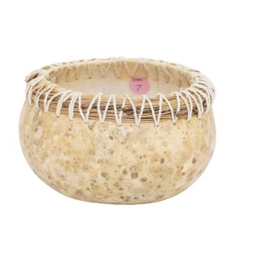VINTAGE NATIVE AMERICAN PINE NEEDLE AND GOURD BOWL