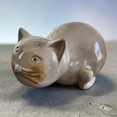 VINTAGE MCM POTTERY FAT CAT