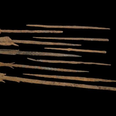 Sale Photo Thumbnail #396: Collection of 9 Iron Spears, Beni-Amer People, East Africa, 1800s