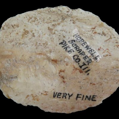 Sale Photo Thumbnail #201: 2 7/8" Hopewell Scraper / Sun Disc, Pike Co., Illinois, Ex. Charles Wesley