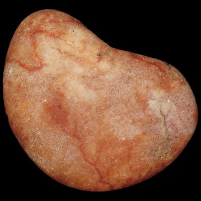 Sale Photo Thumbnail #191: 4" x 3" Rose Quartz Bannerstone Preform, Missouri, 4" Wide, Ex. Charles Wesley Collection