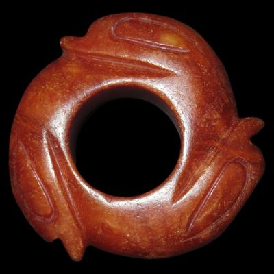 Sale Photo Thumbnail #604: Old Chinese Hongshan Culture Jade Effigy Carving / Pendant