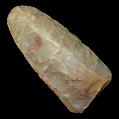 Sale Photo Thumbnail #777: 4" Flint Celt, Neolithic / Paleo, Sahara Desert, Africa