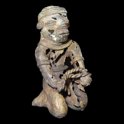Sale Photo Thumbnail #320: 2 3/8" Pre-Columbian Copper Human Effigy, Argentina