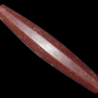 Sale Photo Thumbnail #332: 4 1/2" Carnelian Agate Trade Bead
