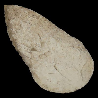 Sale Photo Thumbnail #57: 3 1/2" Beveled Cobbs Knife, Two-Tone Chert, Lincoln Co., Missouri