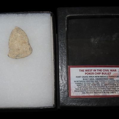 Sale Photo Thumbnail #641: The West in the Civil War Poker Chip Bullet