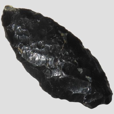 Sale Photo Thumbnail #437: 1 5/8" Cascade, Quality Obsidian, Oregon, Ex. Denis Burger