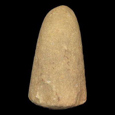 Sale Photo Thumbnail #60: 5 1/2" Tall Pestle, Yellow Quartzite, West Central Illinois
