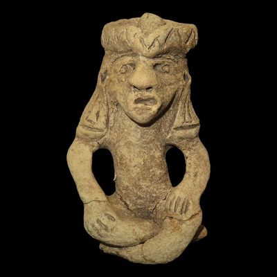 Sale Photo Thumbnail #374: 5 7/8" Pre-Columbian Pottery Idol, South America