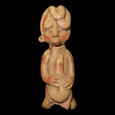 Sale Photo Thumbnail #301: 5 1/4" Pre-Columbian Tlatilco Figurine, Mexico