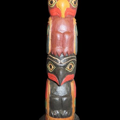 Sale Photo Thumbnail #240: 9 1/4" Totem Pole, Northwest Coast