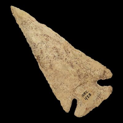 Sale Photo Thumbnail #113: 4 1/4" Thebes, Adams Co., Illinois, Strong Patination and Beveling, Ex. Dan Bauer, Ex. Jeff Hipskind Collection