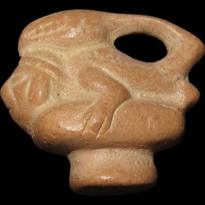 Sale Photo Thumbnail #365: 1 3/8" Pre-Columbian Pottery Effigy