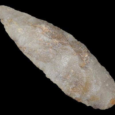 Sale Photo Thumbnail #182: 8 1/4" Woodland Knife, Steiner COA, Hixton Quartzite, Wisconsin