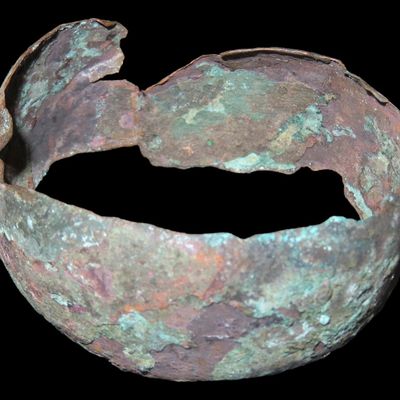 Sale Photo Thumbnail #307: 2 7/8" Pre-Columbian Copper Bracelet, Central America