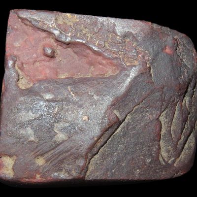 Sale Photo Thumbnail #463: 1 1/4" Hematite Paint Cup / Bowl for Red Ochre, Hopewell, Benton Co., Missouri, Found by Bill Baine