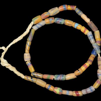 Sale Photo Thumbnail #718: Sand-Cast Trade Bead Necklace, Africa