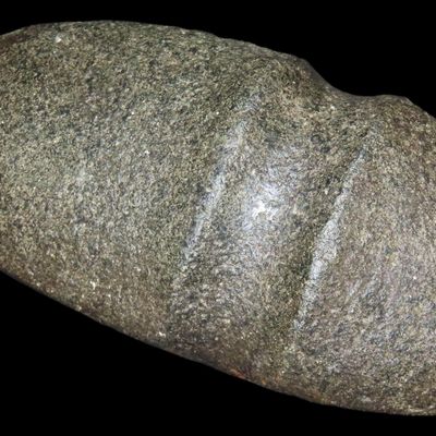 Sale Photo Thumbnail #168: 6 3/8" Three Quarter Grooved Axe, Motley & Leithoff COA, Logan Co., Illinois, Ex. Mike Wayland Collection