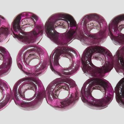 Sale Photo Thumbnail #257: Lot of 15 Purple Glass Trade Beads, Found in Georgia, Part of a Cache