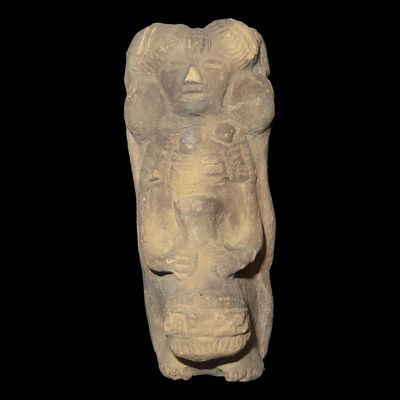 Sale Photo Thumbnail #380: 4 1/8" Pre-Columbian Pottery Human Idol, Southern Mexico