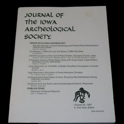 Sale Photo Thumbnail #558: Iowa Archaeological Society Journal, Volume 44, 1997