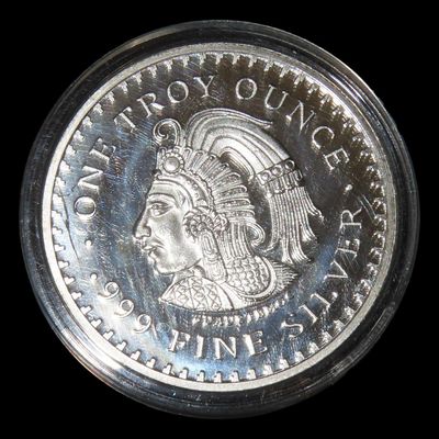Sale Photo Thumbnail #331: 1 oz Maya Calendar Coin, Silver, Silver Content Unknown