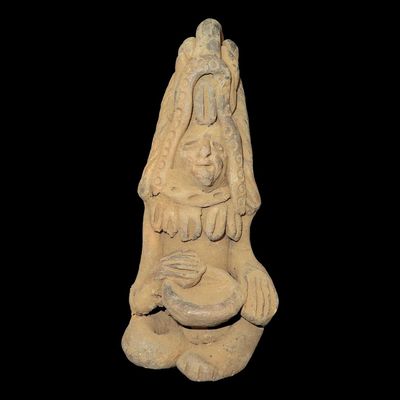 Sale Photo Thumbnail #368: 7/8" Pre-Columbian Pottery Effigy Figurine, South America