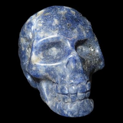 Sale Photo Thumbnail #398: 1 3/4" x 1 3/8" Colorful Crystal / Stone Skull