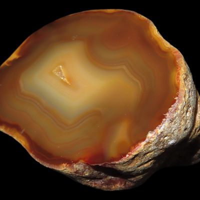 Sale Photo Thumbnail #595: Colorful Polished Gem Agate, Ex. Dennis DeRosear Collection